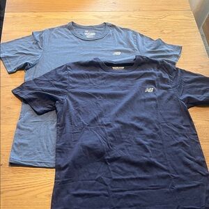 New Balance Men's Short Sleeve Tees in Navy and Slate Blue